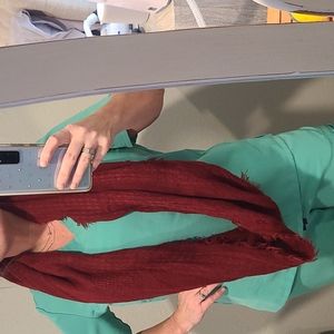 Maroon infinity scarf